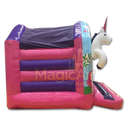 Unicorn Bouncy Castle with Side Slide