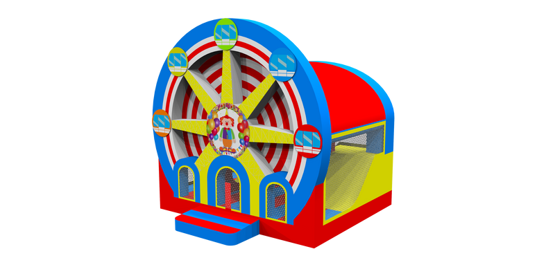 Mega Bounce & Slide - Carousel / Ferris Wheel Theme