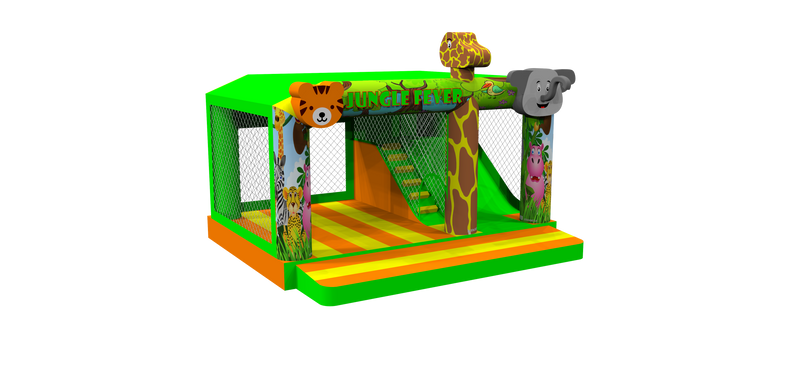 Jungle Adventure Event Bouncy Castle with Slide