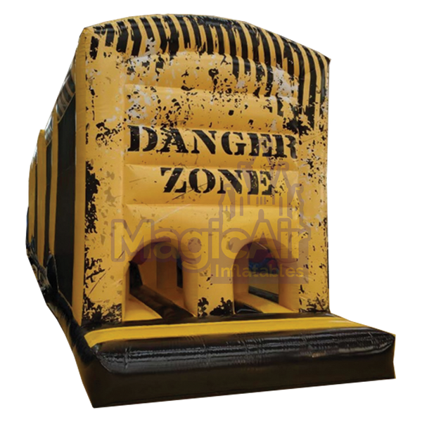 3 Part Obstacle Course - Danger Zone Theme (Yellow / Black)