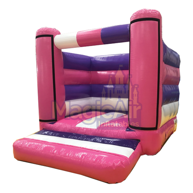 Standard Beam Bouncy Castle (Velcro Panels) - Pink / Purple / White