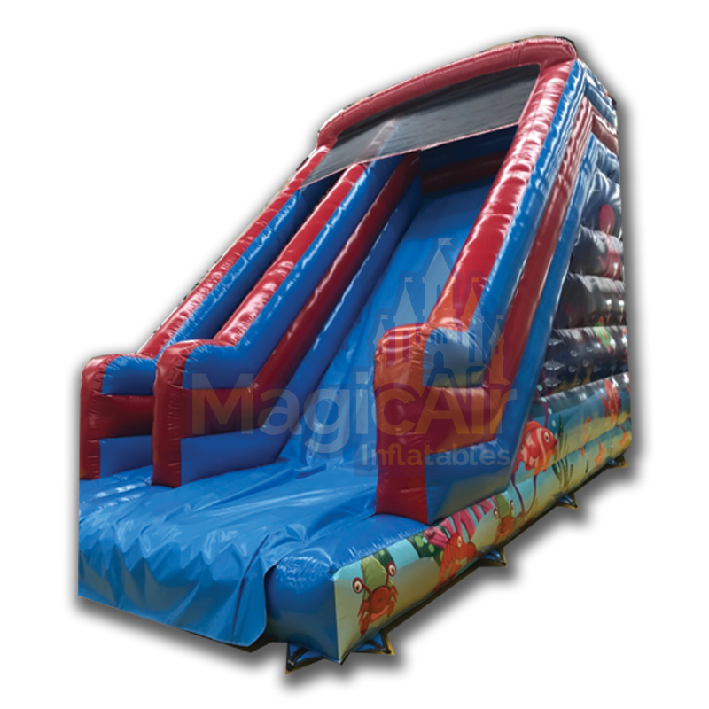 Mega Slide - Undersea Artwork - 13ft Platform – Magic Air Inflatables