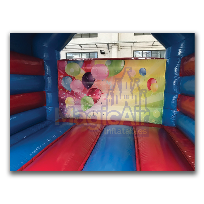 12x15 Bouncy Castle - Party Time Theme (Red/Blue)
