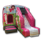 Princess Combi Bouncy Castle (High Roof, White Slide Sheet, Pink & Grey)
